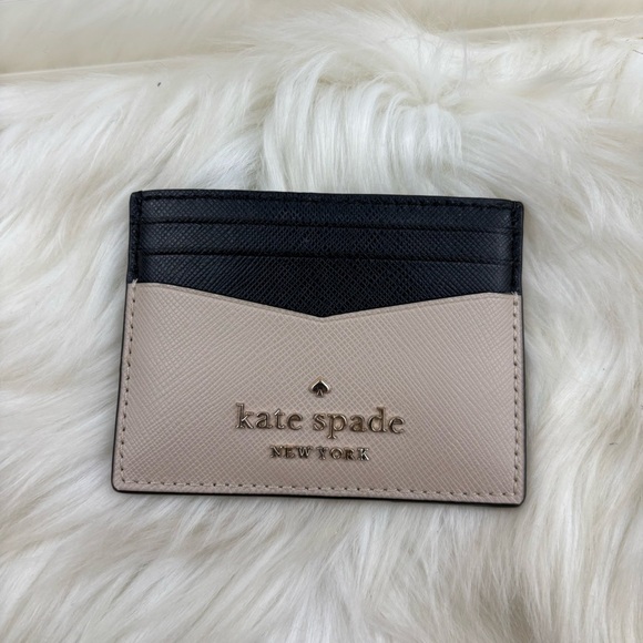 kate spade Handbags - Kate Spade Black and Tan Card Holder